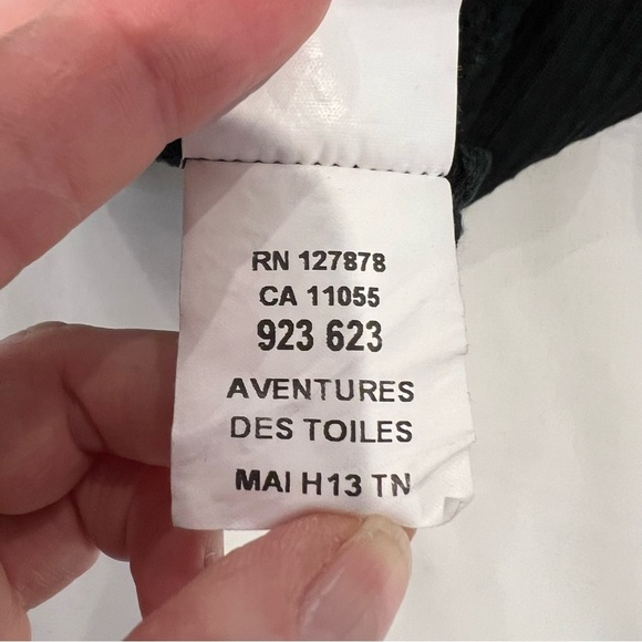 Vintage French Aventures Des Toiles Velvet Corduroy Bubble Skirt 38 Small Black - Picture 9 of 12